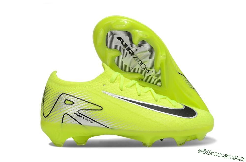 Nike Air Zoom Mercurial Vapor 16 Elite FG Firm Ground Soccer Cleats - Yellow/Black/Silver 1