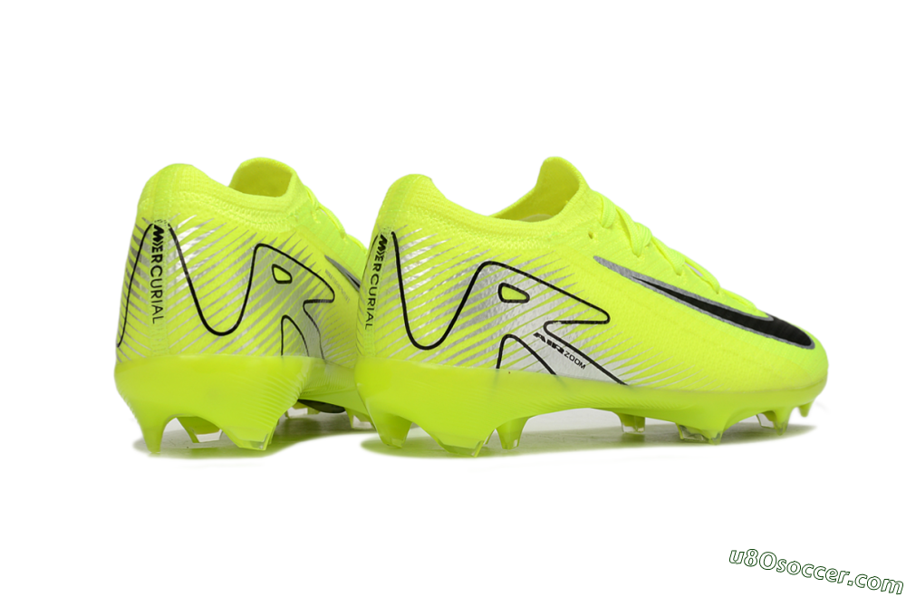 Nike Air Zoom Mercurial Vapor 16 Elite FG Firm Ground Soccer Cleats - Yellow/Black/Silver 7