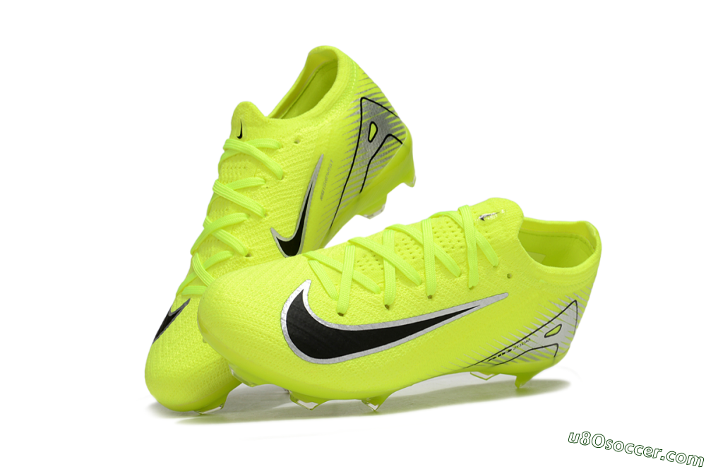 Nike Air Zoom Mercurial Vapor 16 Elite FG Firm Ground Soccer Cleats - Yellow/Black/Silver 3