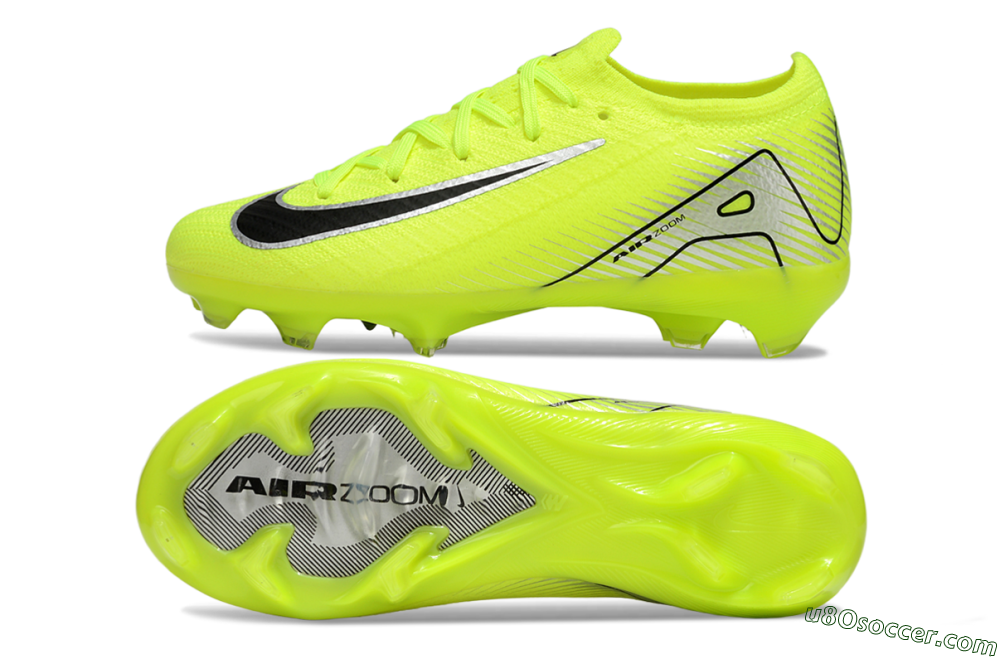 Nike Air Zoom Mercurial Vapor 16 Elite FG Firm Ground Soccer Cleats - Yellow/Black/Silver 0