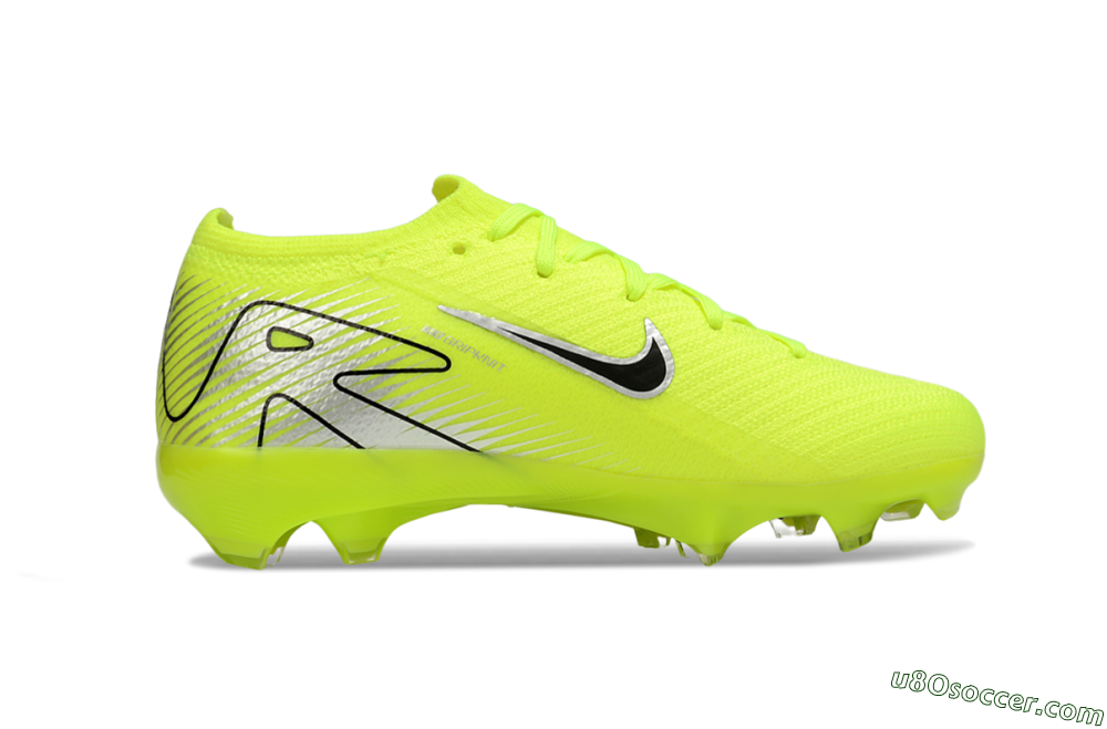 Nike Air Zoom Mercurial Vapor 16 Elite FG Firm Ground Soccer Cleats - Yellow/Black/Silver 6