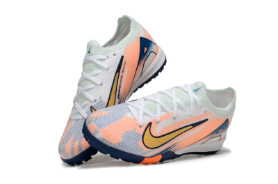 Nike Air Zoom Mercurial Vapor 16 Elite TF Artificial Turf Soccer Shoes - Pink/Yellow/Blue