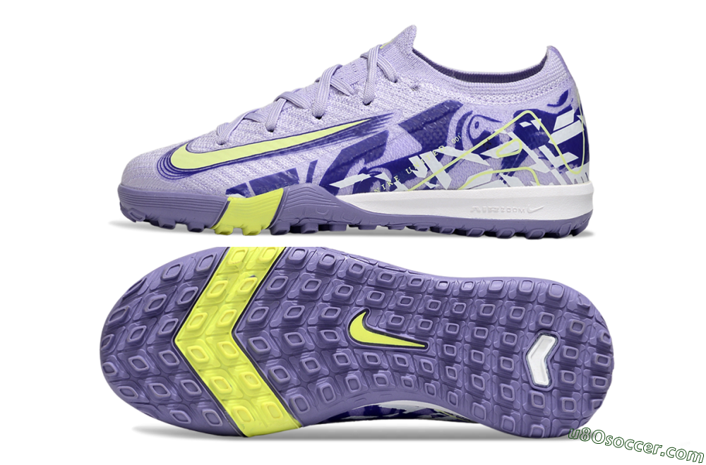 Nike Air Zoom Mercurial Vapor 16 Elite TF Artificial Turf Soccer Shoes - Purple/Yellow 0
