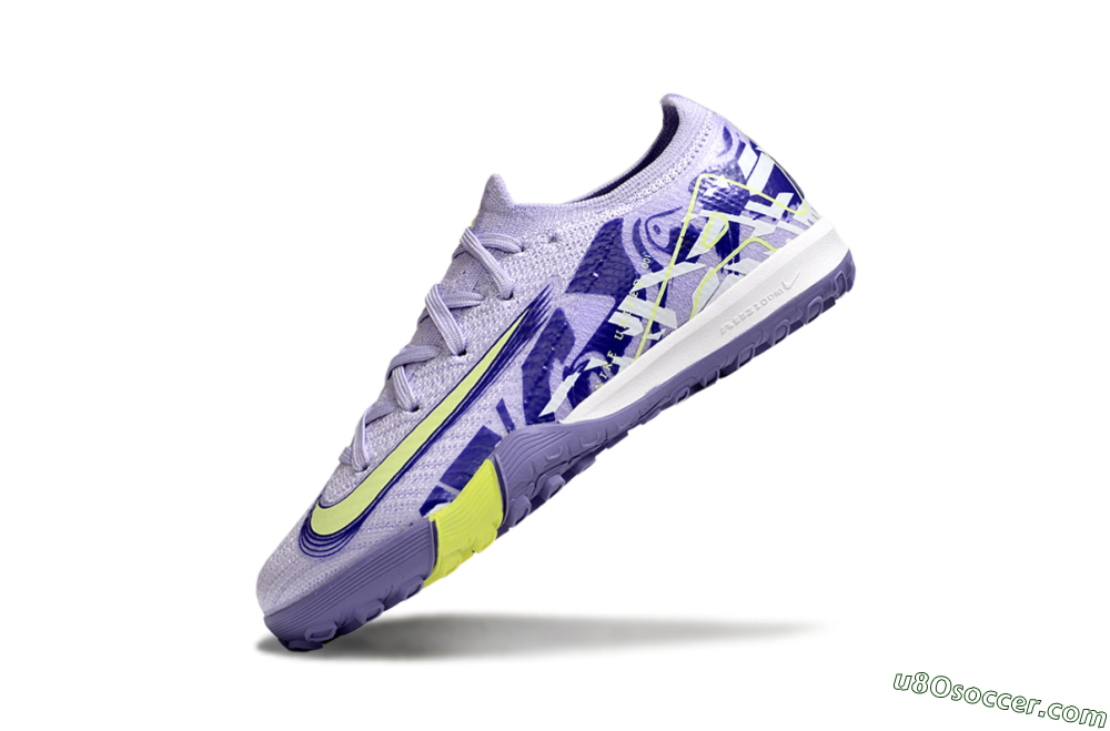 Nike Air Zoom Mercurial Vapor 16 Elite TF Artificial Turf Soccer Shoes - Purple/Yellow 4