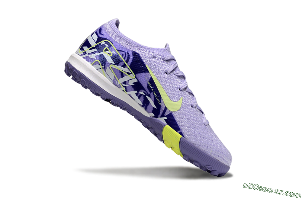 Nike Air Zoom Mercurial Vapor 16 Elite TF Artificial Turf Soccer Shoes - Purple/Yellow 3