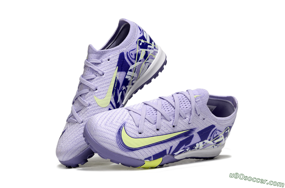 Nike Air Zoom Mercurial Vapor 16 Elite TF Artificial Turf Soccer Shoes - Purple/Yellow 2