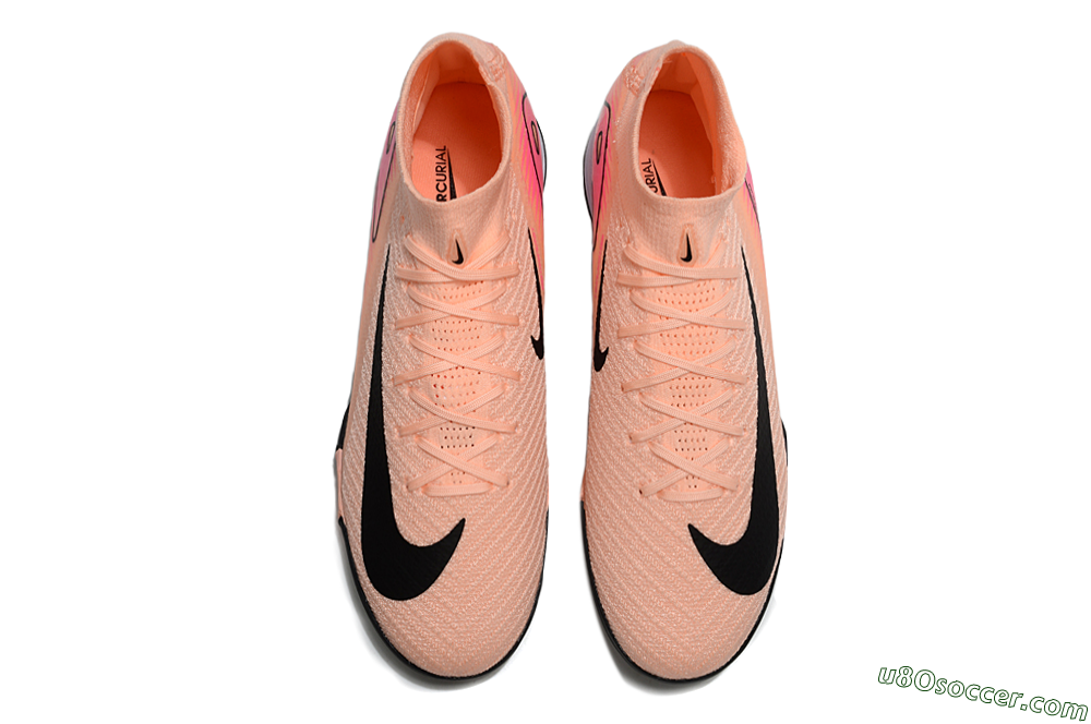 Nike Air Zoom Mercurial Superfly 10 Elite TF Artificial Turf Soccer Shoes - Pink/Black/Red 4