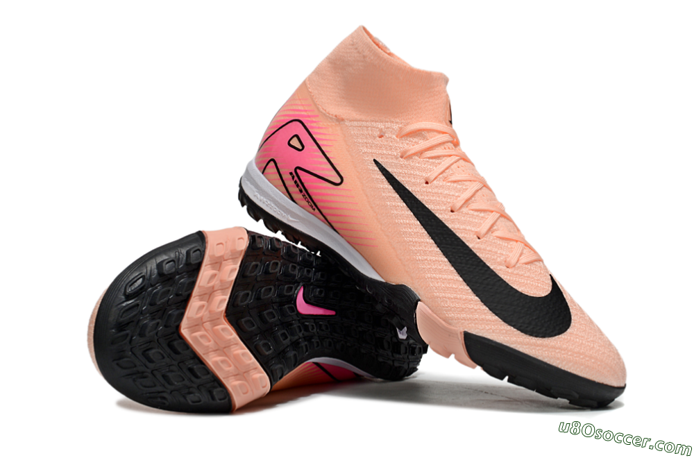 Nike Air Zoom Mercurial Superfly 10 Elite TF Artificial Turf Soccer Shoes - Pink/Black/Red 3