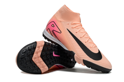 Nike Air Zoom Mercurial Superfly 10 Elite TF Artificial Turf Soccer Shoes - Pink/Black/Red