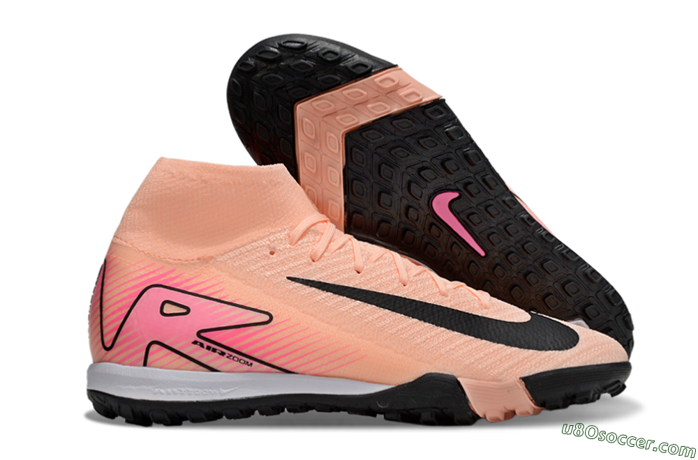 Nike Air Zoom Mercurial Superfly 10 Elite TF Artificial Turf Soccer Shoes - Pink/Black/Red 1