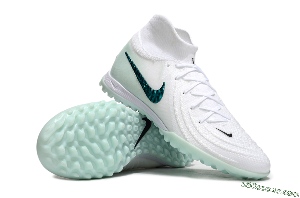 Nike Phantom Luna Elite TF Artificial Turf Soccer Shoes - Beige/Green 3