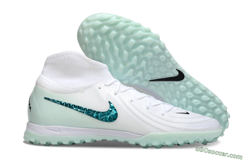 Nike Phantom Luna Elite TF Artificial Turf Soccer Shoes - Beige/Green 1