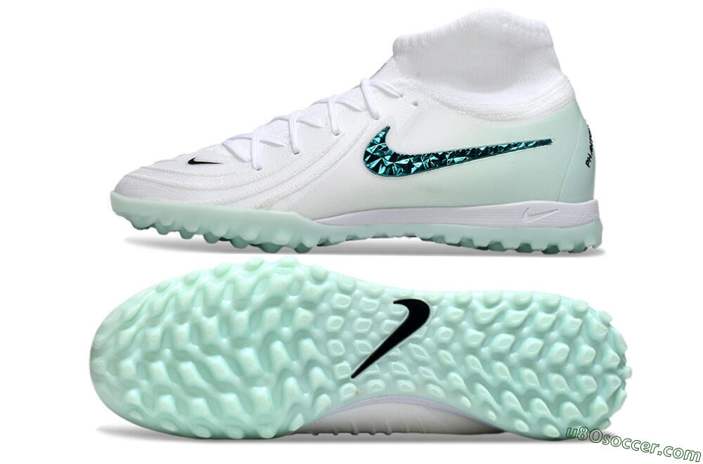 Nike Phantom Luna Elite TF Artificial Turf Soccer Shoes - Beige/Green 0