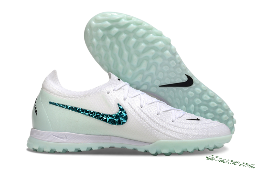 Nike Phantom GX 2 Elite TF Artificial Turf Soccer Shoes - Beige/Green 1
