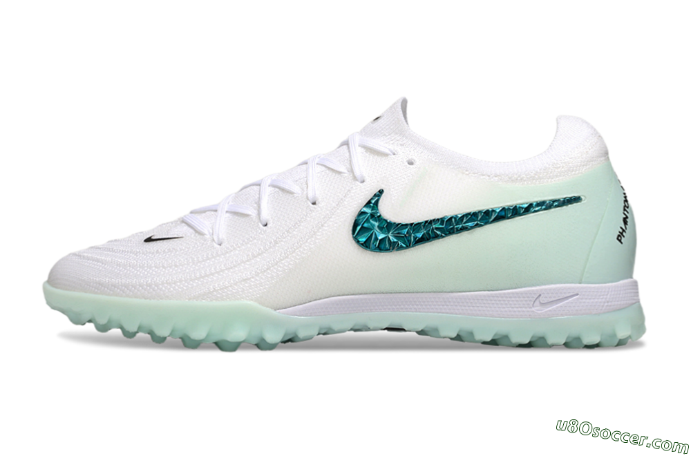 Nike Phantom GX 2 Elite TF Artificial Turf Soccer Shoes - Beige/Green 2