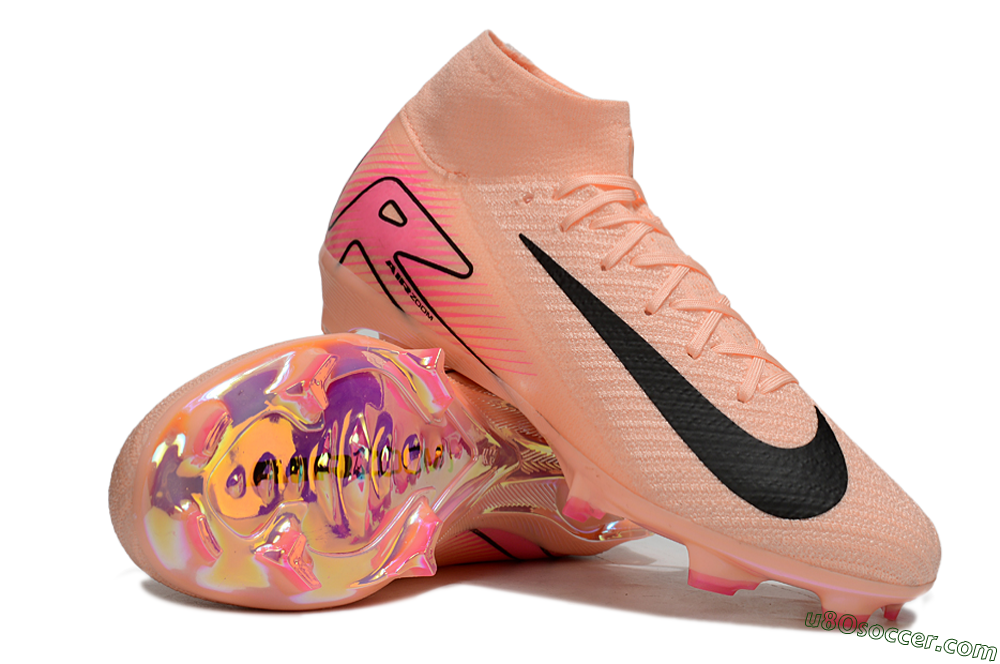 Nike Air Zoom Mercurial Superfly 10 Elite FG Firm Ground Soccer Cleats - Pink/Black/Red 3