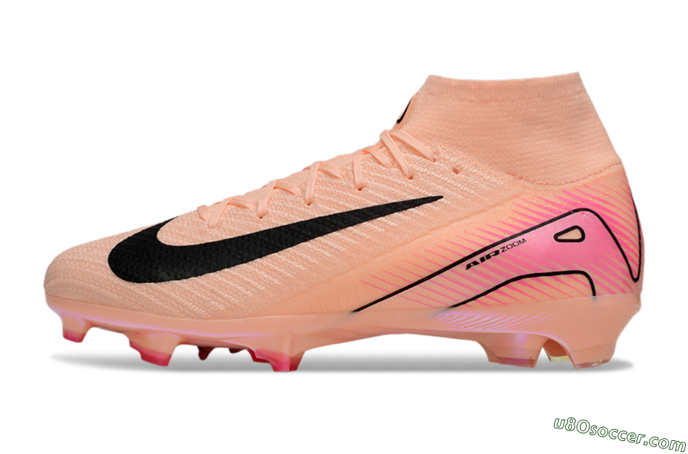 Nike Air Zoom Mercurial Superfly 10 Elite FG Firm Ground Soccer Cleats - Pink/Black/Red 2
