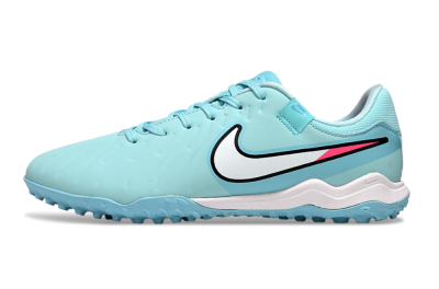 Nike Tiempo Legend 10 Academy TF Artificial Turf Soccer Shoes - Jade/White/Pink