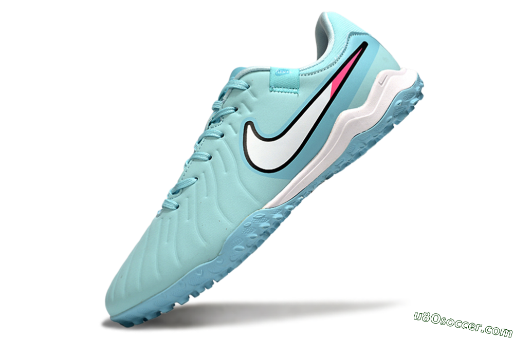 Nike Tiempo Legend 10 Academy TF Artificial Turf Soccer Shoes - Jade/White/Pink 5