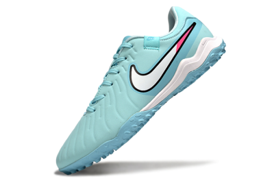Nike Tiempo Legend 10 Academy TF Artificial Turf Soccer Shoes - Jade/White/Pink