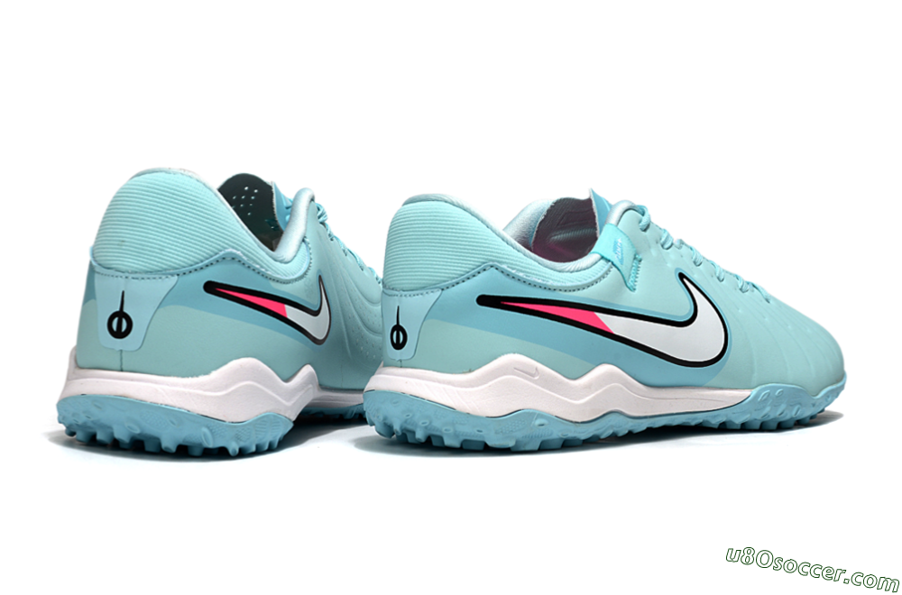 Nike Tiempo Legend 10 Academy TF Artificial Turf Soccer Shoes - Jade/White/Pink 6