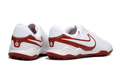 Nike Tiempo Legend 10 Academy TF Artificial Turf Soccer Shoes - White/Red