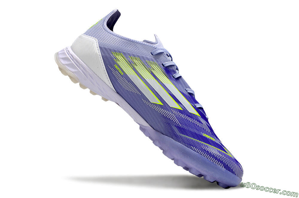 Adidas F50 Elite TF Artificial Turf Soccer Shoes - Purple/Yellow/White 4
