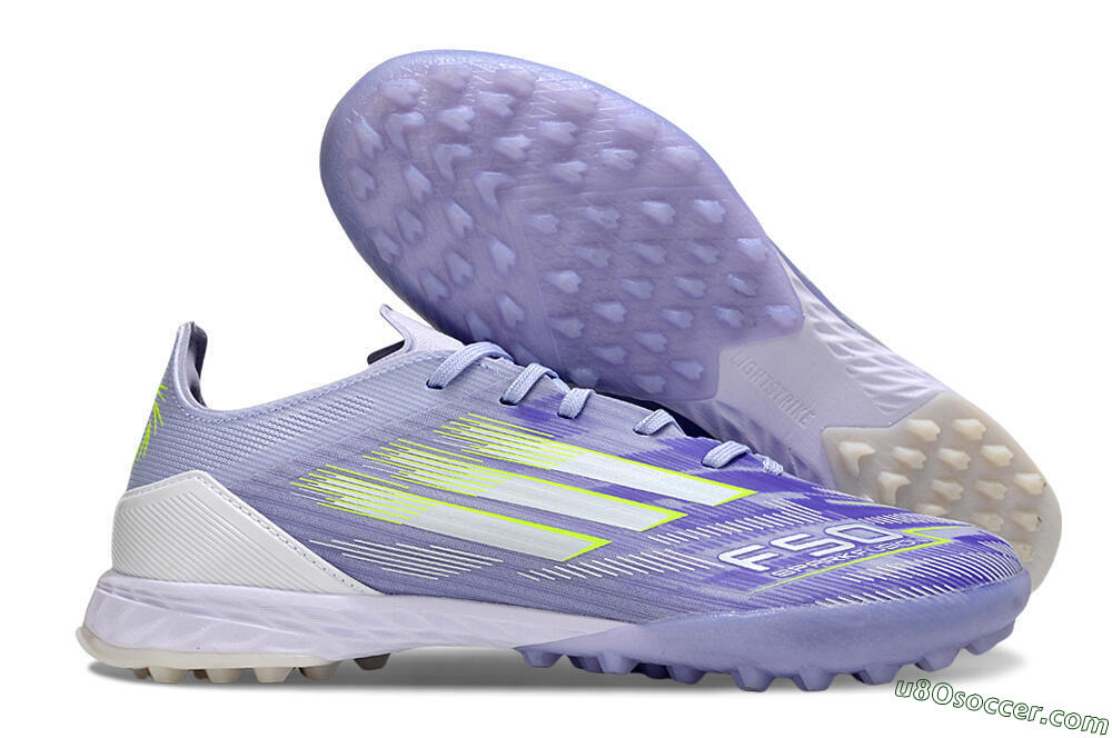 Adidas F50 Elite TF Artificial Turf Soccer Shoes - Purple/Yellow/White 1