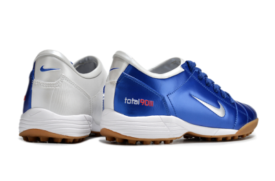 Nike Total 90 III TF Artificial Turf Soccer Shoes - Blue/White