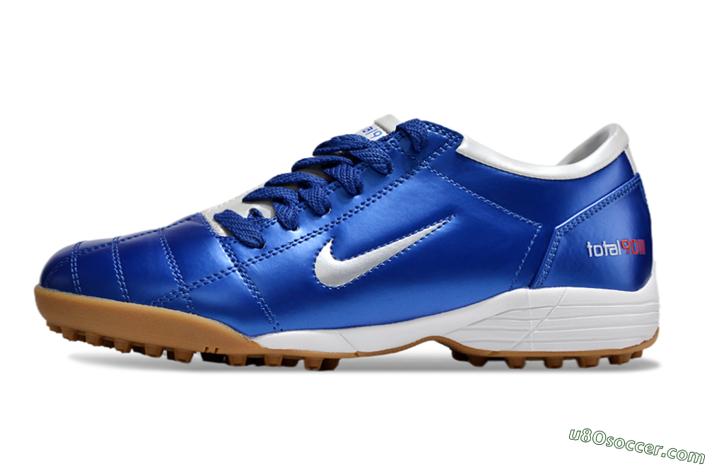 Nike Total 90 III TF Artificial Turf Soccer Shoes - Blue/White 2