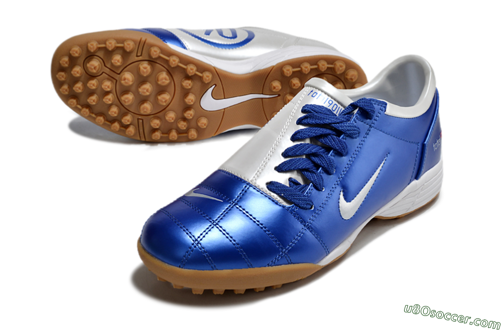 Nike Total 90 III TF Artificial Turf Soccer Shoes - Blue/White 3