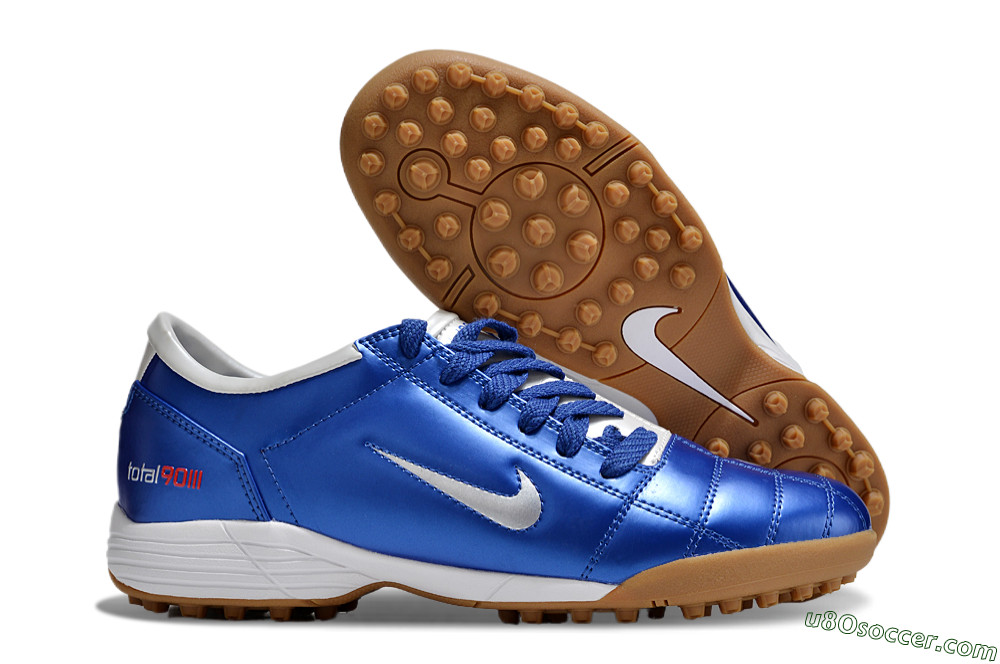 Nike Total 90 III TF Artificial Turf Soccer Shoes - Blue/White 1