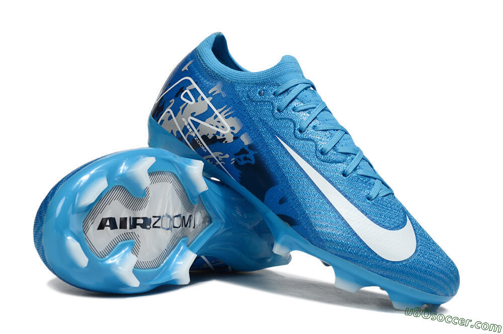 Nike Air Zoom Mercurial Vapor 16 Elite FG Firm Ground Soccer Cleats - Blue/White 0