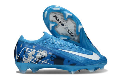 Nike Air Zoom Mercurial Vapor 16 Elite FG Firm Ground Soccer Cleats - Blue/White