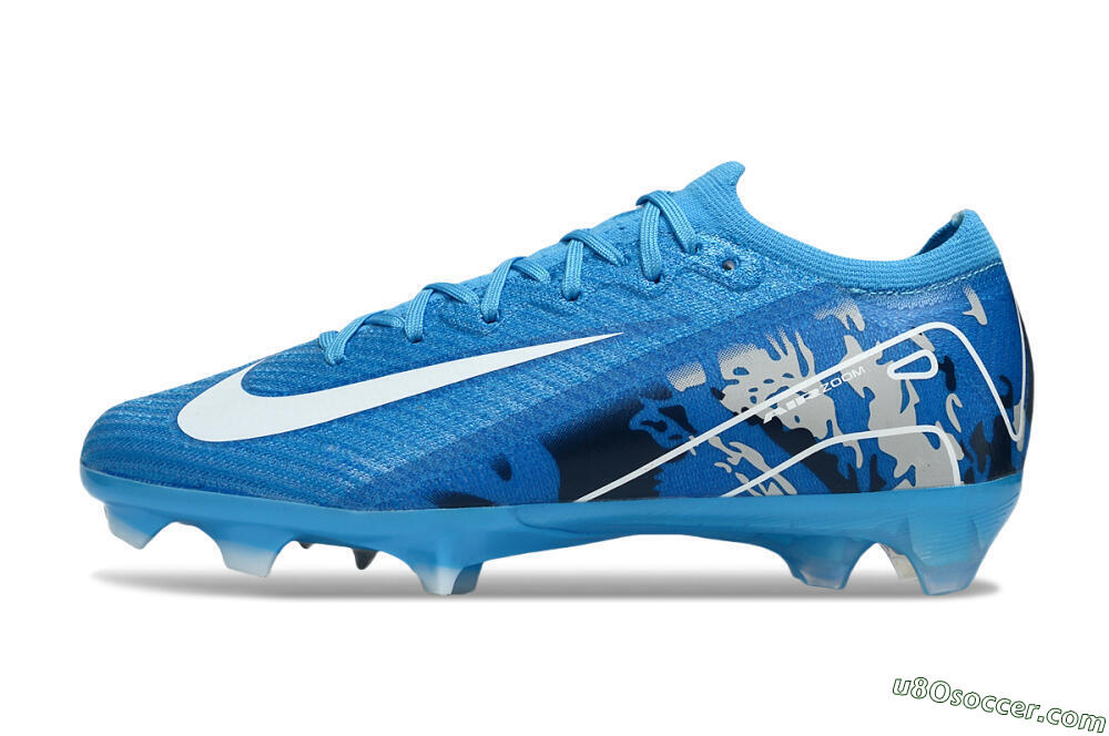 Nike Air Zoom Mercurial Vapor 16 Elite FG Firm Ground Soccer Cleats - Blue/White 2
