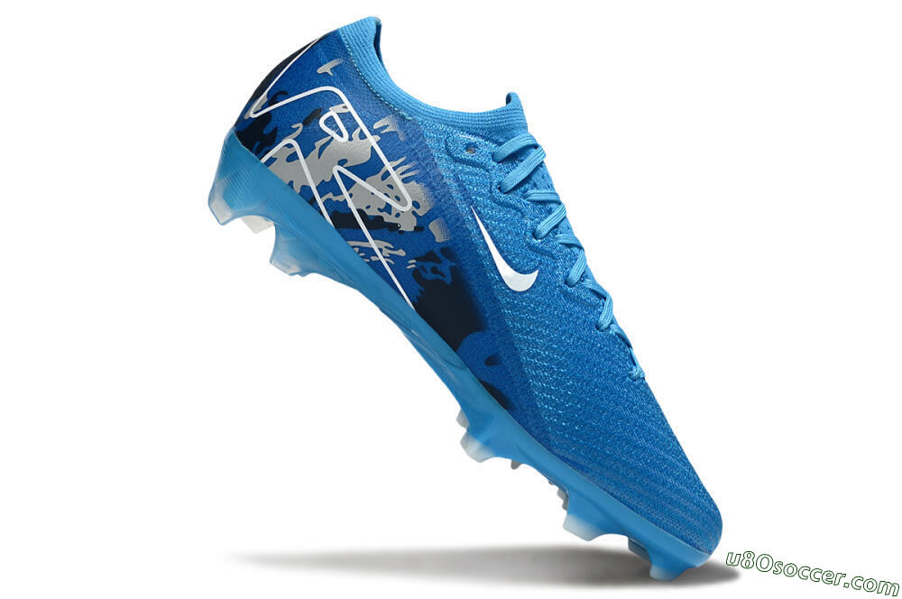 Nike Air Zoom Mercurial Vapor 16 Elite FG Firm Ground Soccer Cleats - Blue/White 4