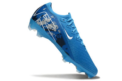 Nike Air Zoom Mercurial Vapor 16 Elite FG Firm Ground Soccer Cleats - Blue/White