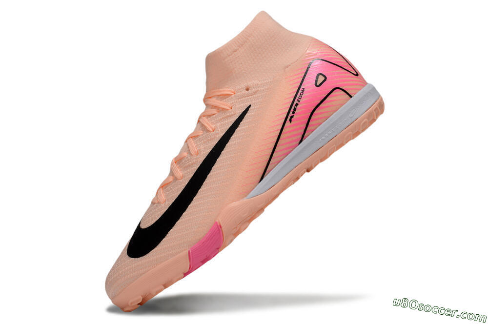 Nike Air Zoom Mercurial Superfly 10 Elite TF Artificial Turf Soccer Shoes - Pink/Black/Red 5