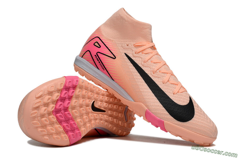Nike Air Zoom Mercurial Superfly 10 Elite TF Artificial Turf Soccer Shoes - Pink/Black/Red 0