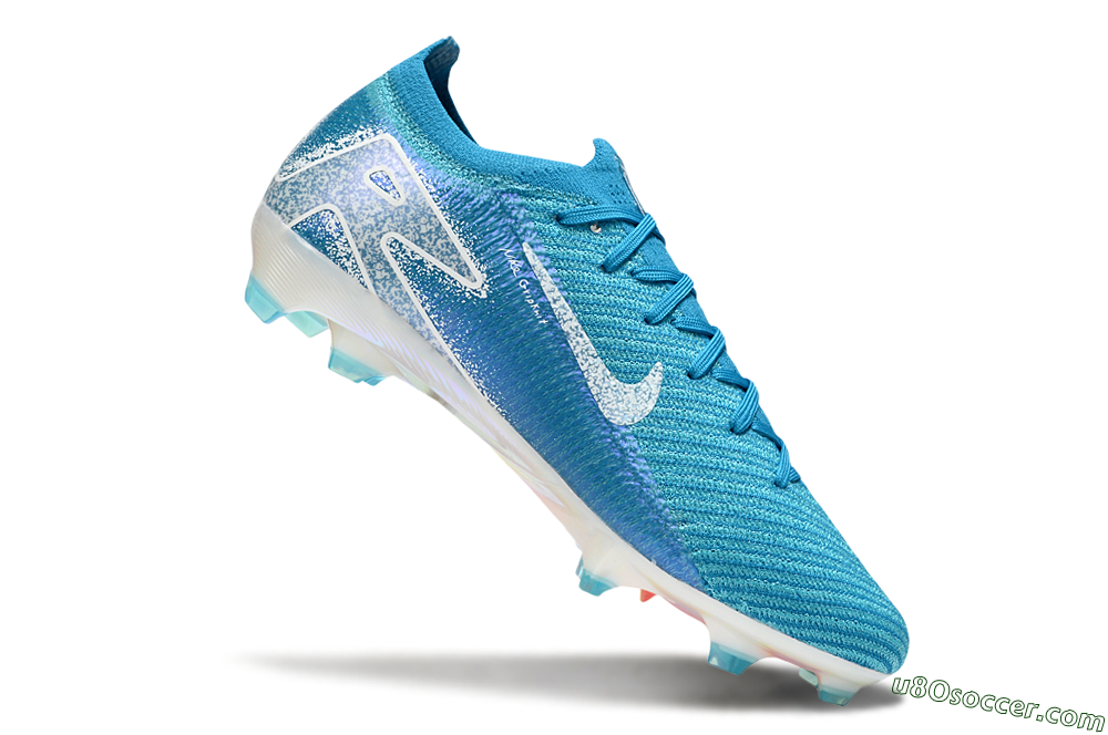 Nike Air Zoom Mercurial Vapor 16 Elite FG Firm Ground Soccer Cleats - Blue/White 5