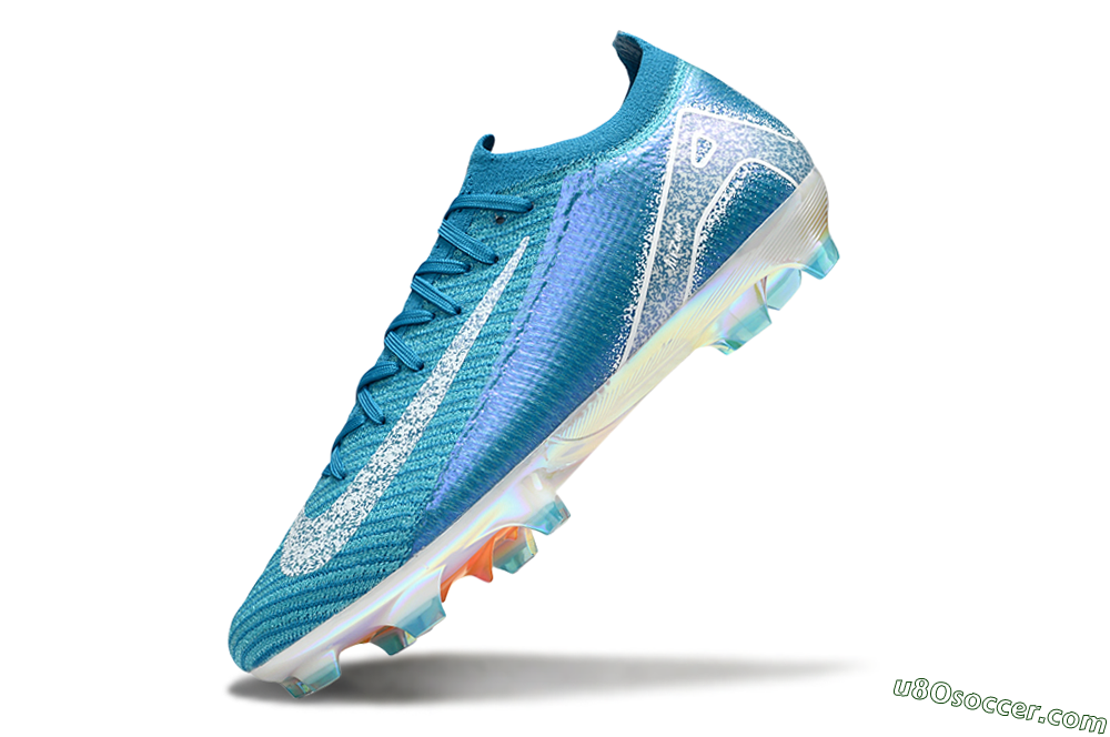 Nike Air Zoom Mercurial Vapor 16 Elite FG Firm Ground Soccer Cleats - Blue/White 6