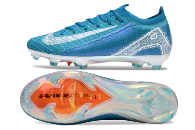 Nike Air Zoom Mercurial Vapor 16 Elite FG Firm Ground Soccer Cleats - Blue/White