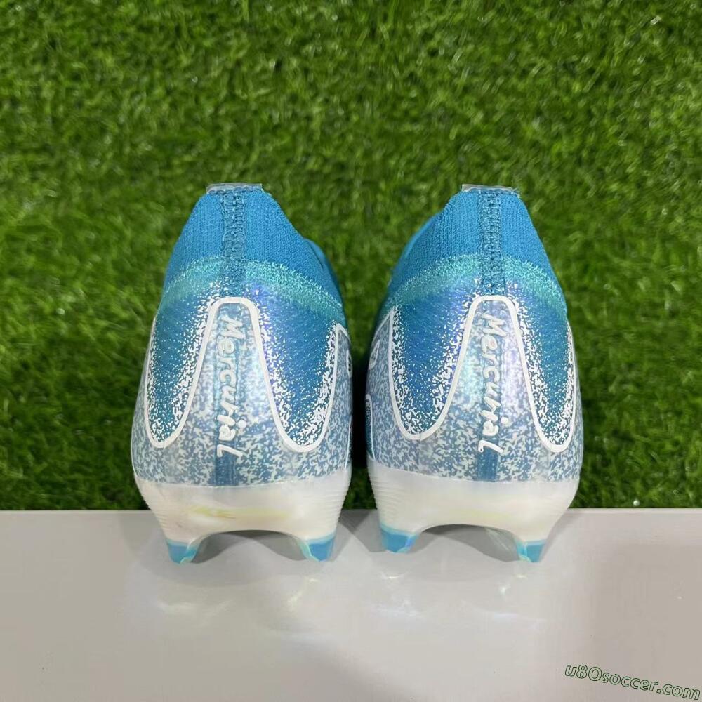 Nike Air Zoom Mercurial Vapor 16 Elite FG Firm Ground Soccer Cleats - Blue/White