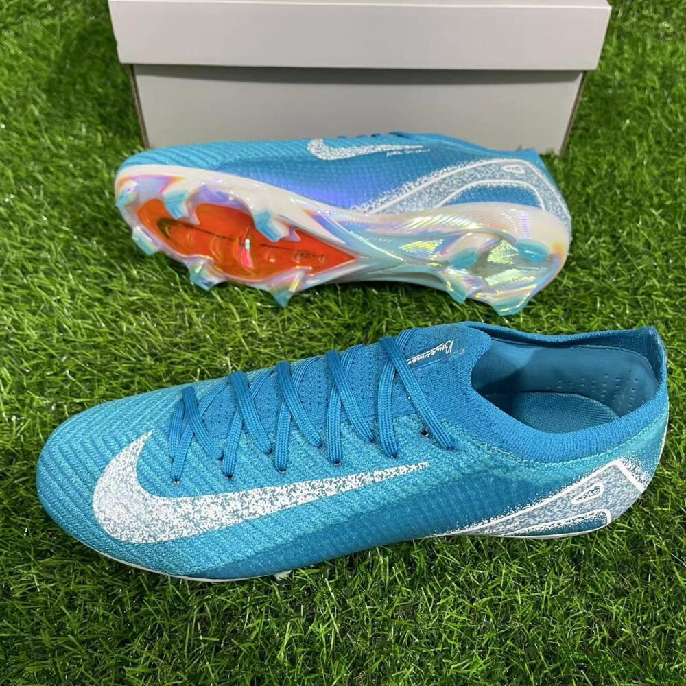 Nike Air Zoom Mercurial Vapor 16 Elite FG Firm Ground Soccer Cleats - Blue/White