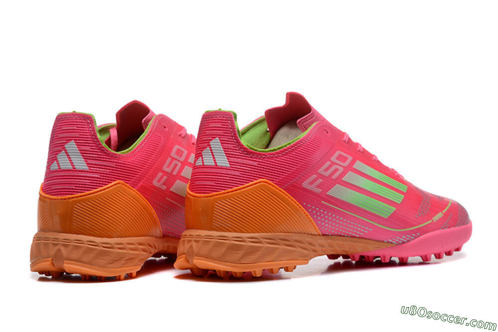 Adidas F50 Pro TF Artificial Turf Soccer Shoes - Red/Yellow/Orange 5