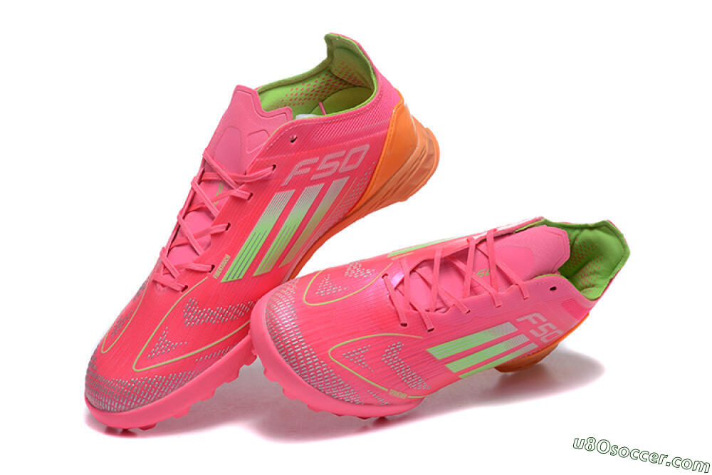 Adidas F50 Pro TF Artificial Turf Soccer Shoes - Red/Yellow/Orange 3