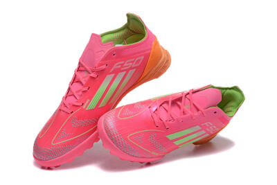 Adidas F50 Pro TF Artificial Turf Soccer Shoes - Red/Yellow/Orange