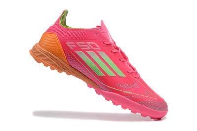Adidas F50 Pro TF Artificial Turf Soccer Shoes - Red/Yellow/Orange