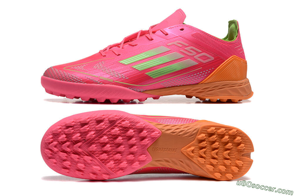 Adidas F50 Pro TF Artificial Turf Soccer Shoes - Red/Yellow/Orange 0