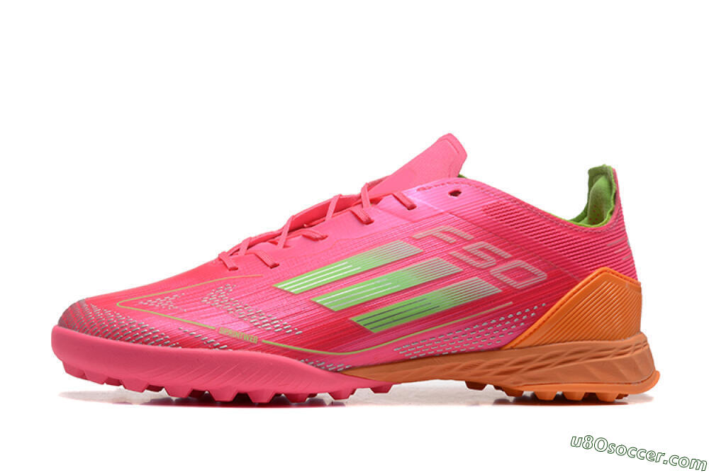 Adidas F50 Pro TF Artificial Turf Soccer Shoes - Red/Yellow/Orange 2
